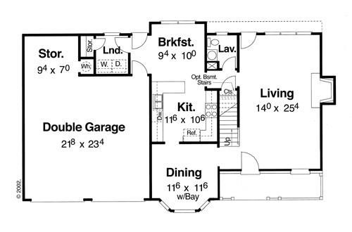 First Floor image of Belmont I - B House Plan
